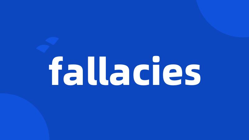 fallacies