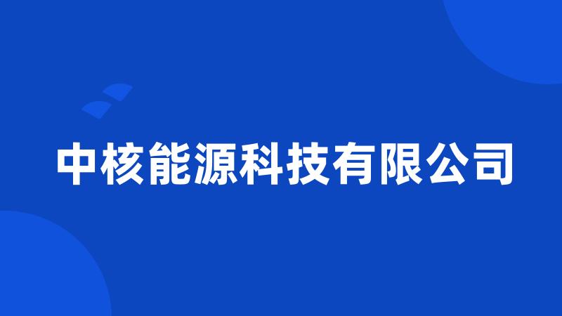 中核能源科技有限公司