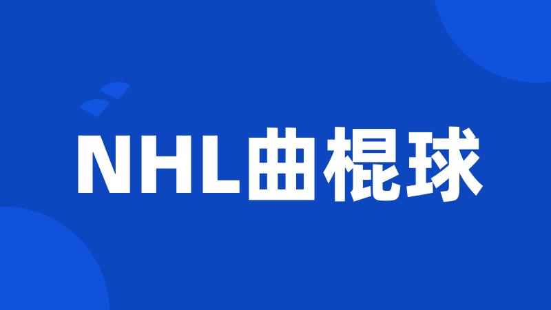 NHL曲棍球