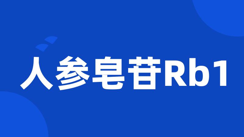 人参皂苷Rb1