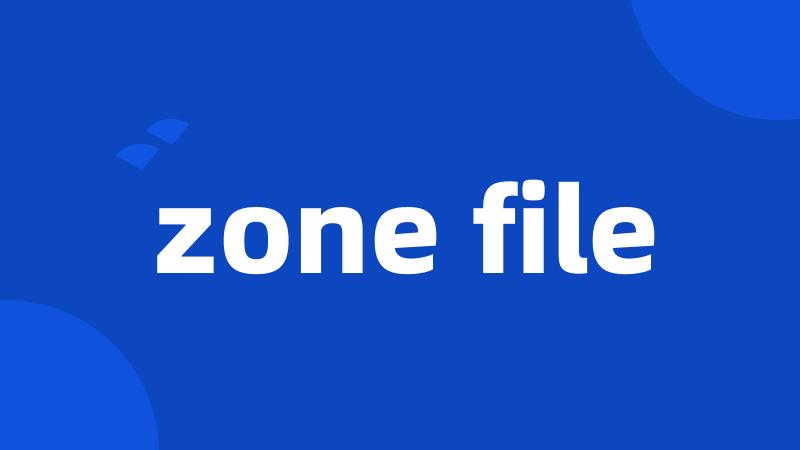 zone file