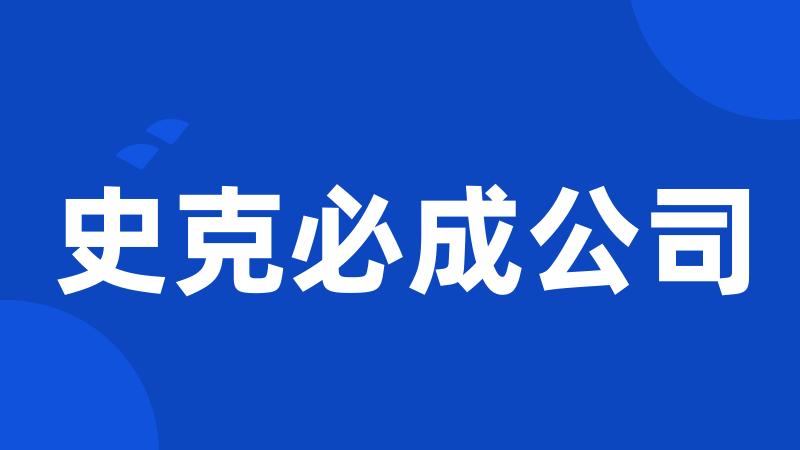 史克必成公司