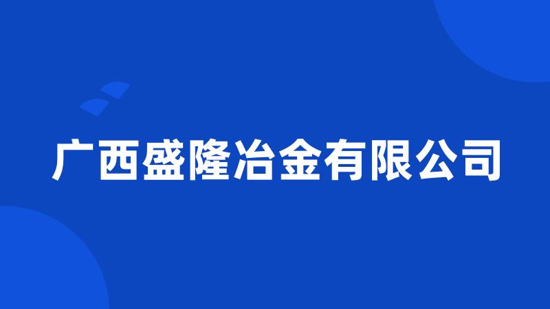 广西盛隆冶金有限公司