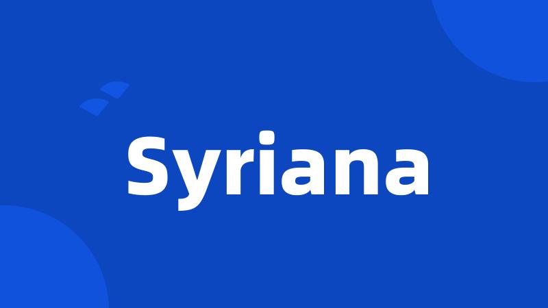 Syriana